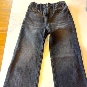 Old Navy Girls Baggy Wide Leg Black Jeans